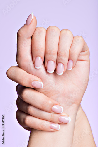Beautiful woman's hands with beautiful nails