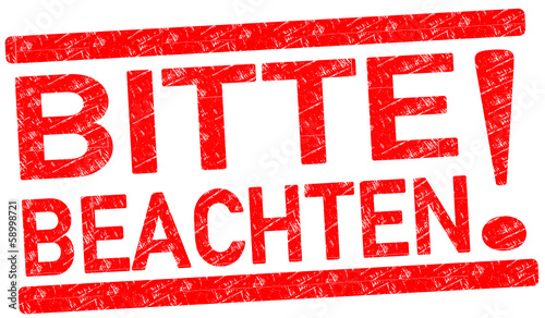 Bitte Beachten Stempel  #131202-svg05