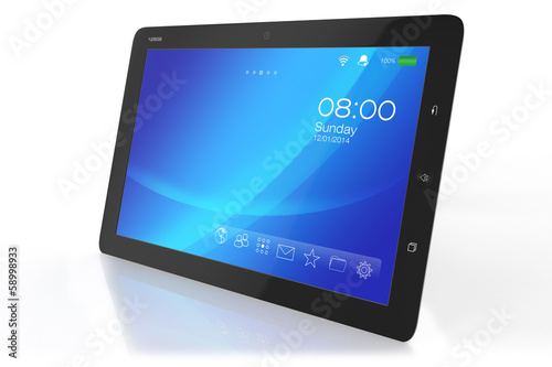 Modern tablet PC with interface