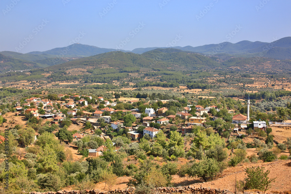 Obraz premium Mediterranean village in Bodrum, Turkey
