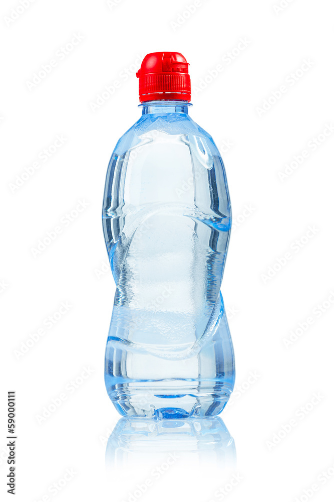 small bottle of water isolated small bottle of water isolated