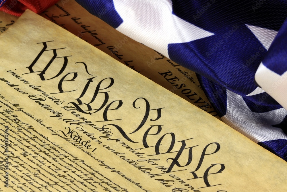 Fototapeta premium US Constitution - We The People