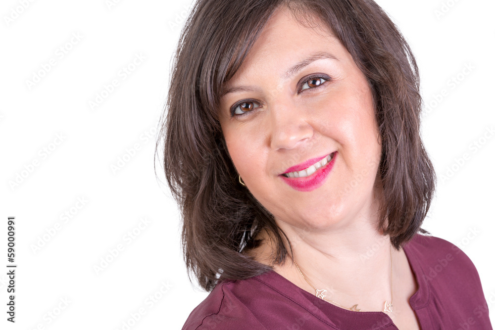 Dark Haired Lady looking at You Naturally Positive Dark Haired Lady looking at You Naturally Positive