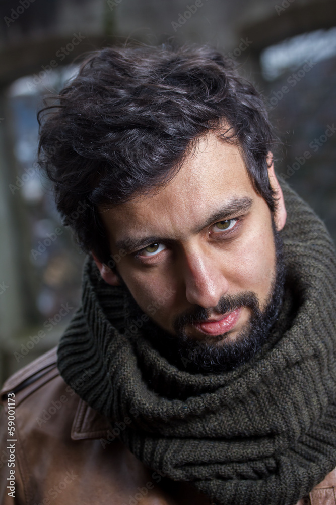 angry looking bearded man angry looking bearded man