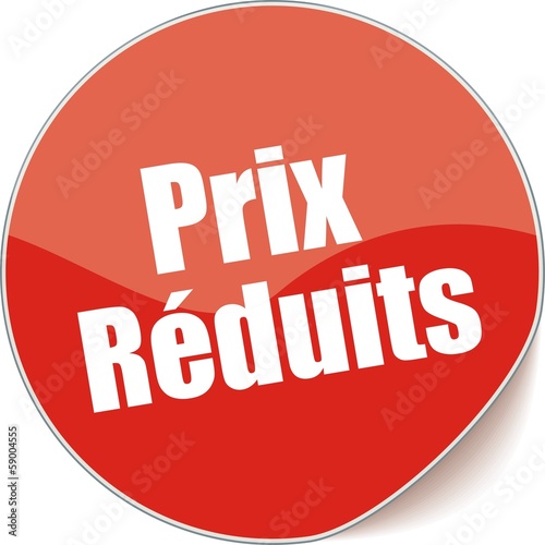 étiquette prix réduits