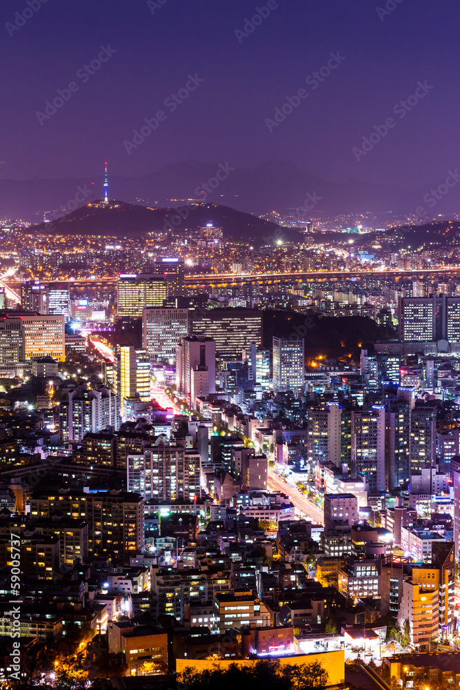 Fototapeta premium Seoul city