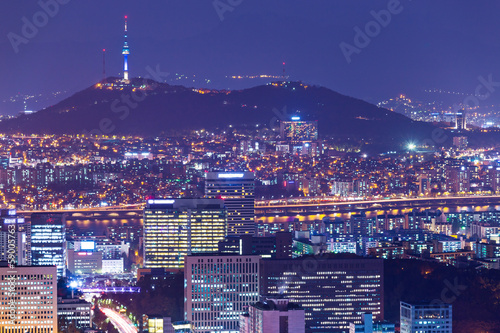 Photography seoul at night