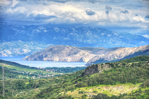 Baska aerial view  Croatia