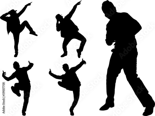 The set of Dance silhouette