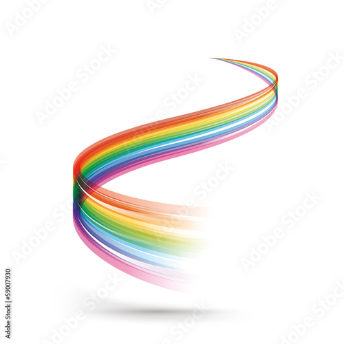 Abstract vector rainbow background