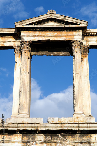 The arch of Hadrian  Athens