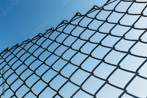 Outdoor Chain link fence © leungchopan