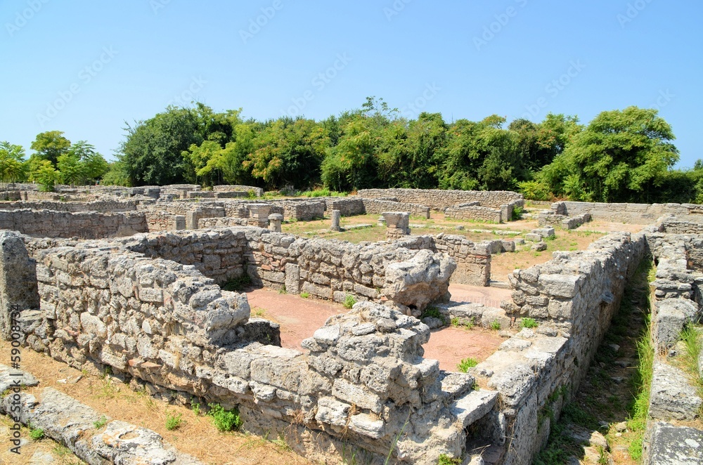 Greek ruins of Paestum Italy