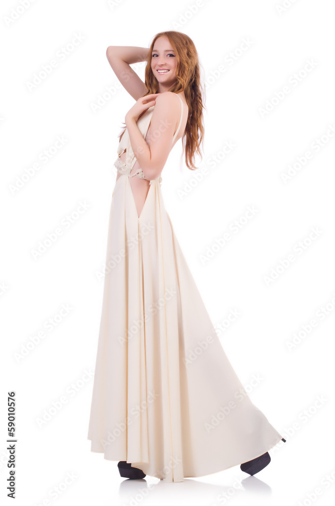 Man in white dress isolated on white Man in white dress isolated on white