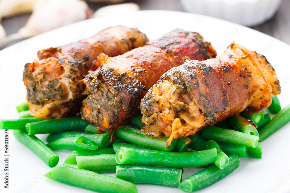Bacon wrapped cutlet Bacon wrapped cutlet