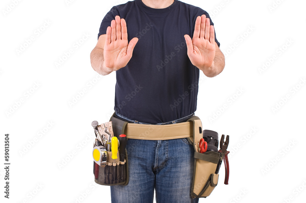 Blue collar worker. Blue collar worker.