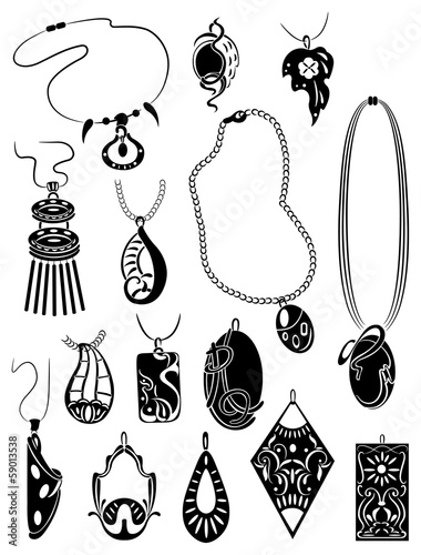 Set of pendants