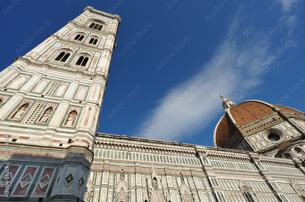 Firenze - Chiesa di Santa Maria Novella e Campanile di Giotto