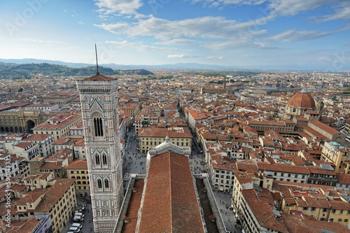 Firenze - Campanile di Giotto visto dalla Cupola del Duomo