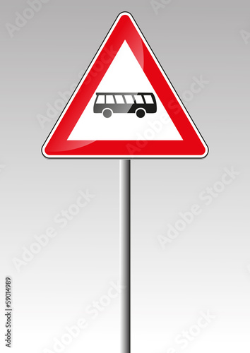 Bus Busse Kraftomnibus Omnibus Verkehrsschild Verkehrszeichen