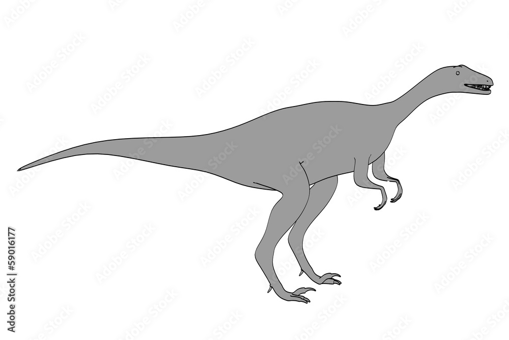 cartoon image of eoraptor animal