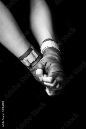 Woman wrapping her hands © zorandim75