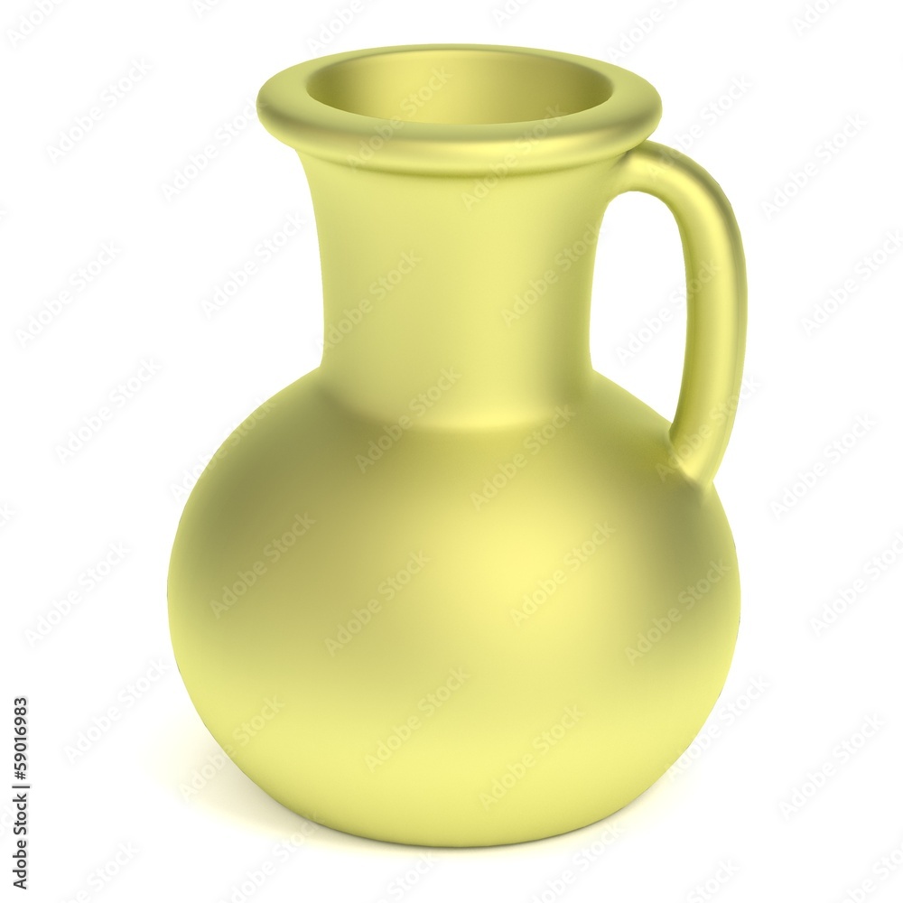 realistic 3d render of egyptian vase