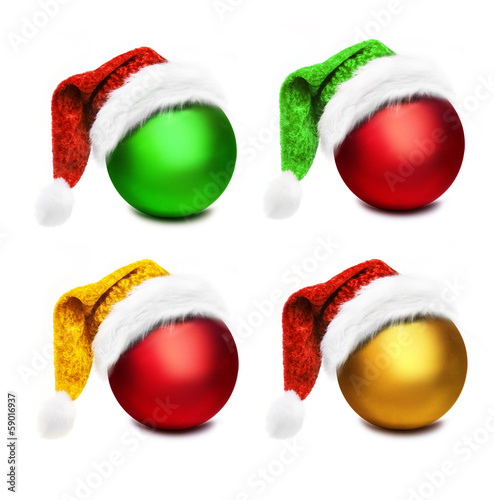 Farbige Christbaumkugeln