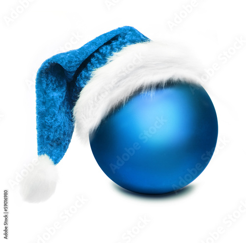 Blaue Christbaumkugel