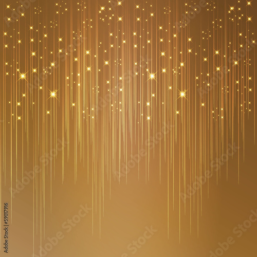 Starry golden background