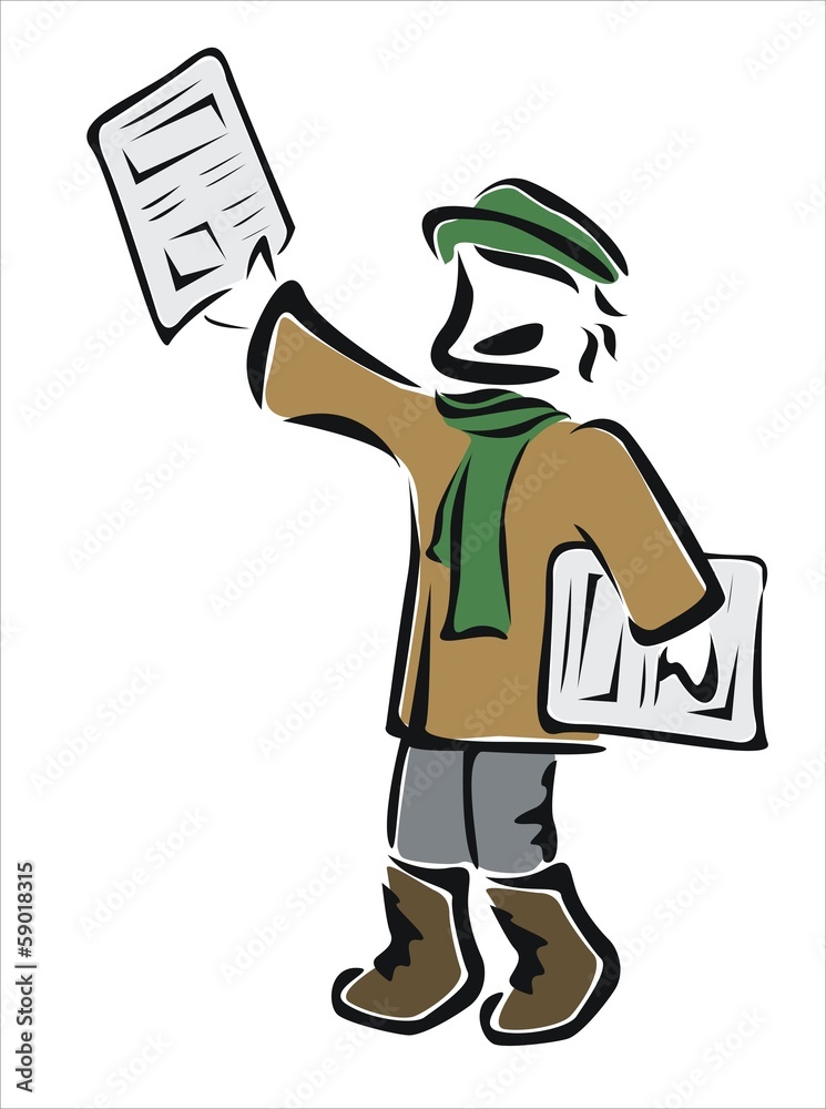 vendedor de prensa