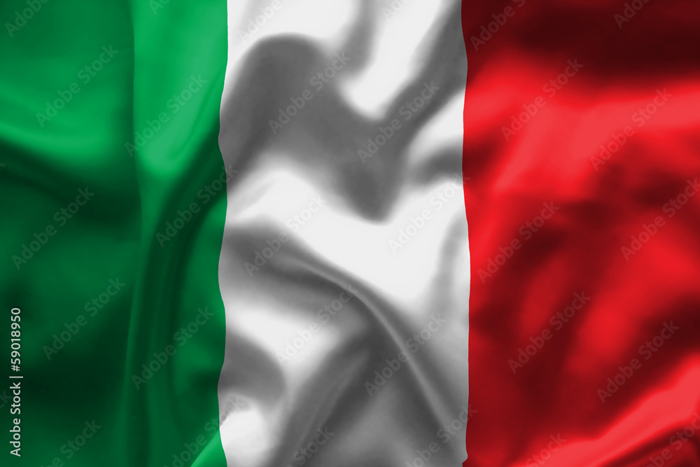 Italy flag - obrazy, fototapety, plakaty 