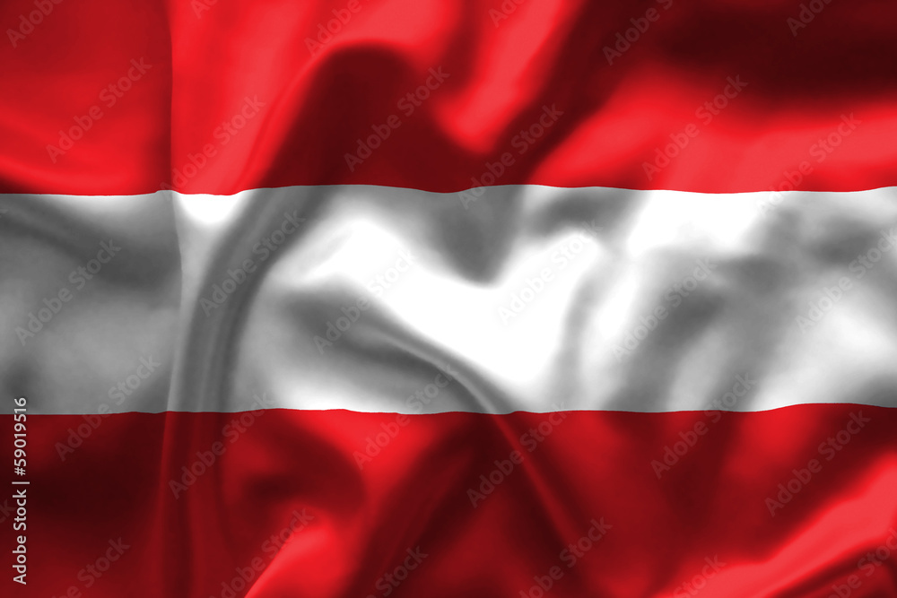 Austria flag - obrazy, fototapety, plakaty 
