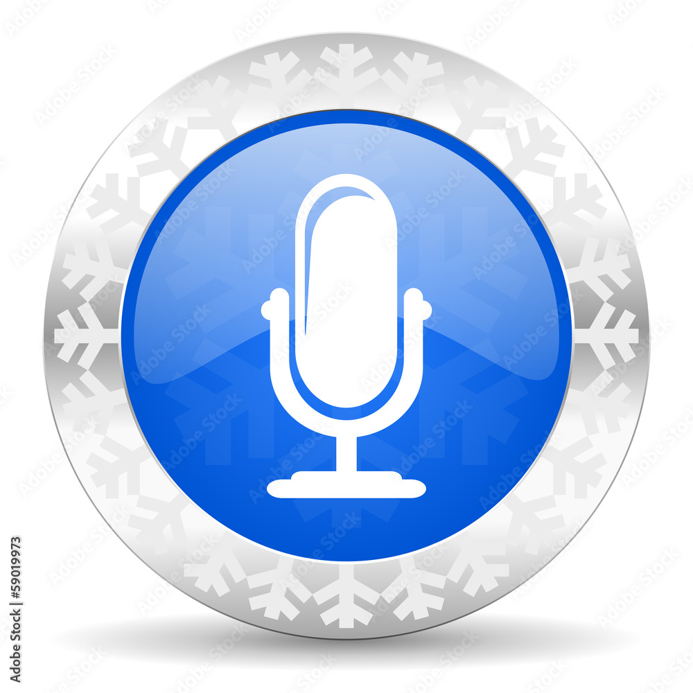 microphone christmas icon