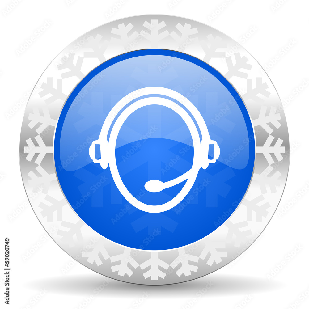 customer service christmas icon customer service christmas icon