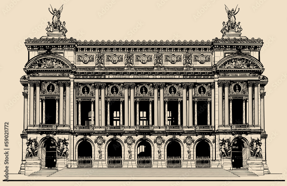 Naklejka premium Opera Garnier in Paris