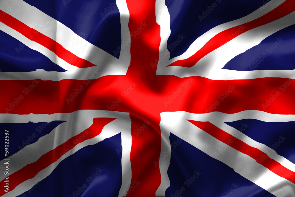 Great Britain flag - obrazy, fototapety, plakaty 