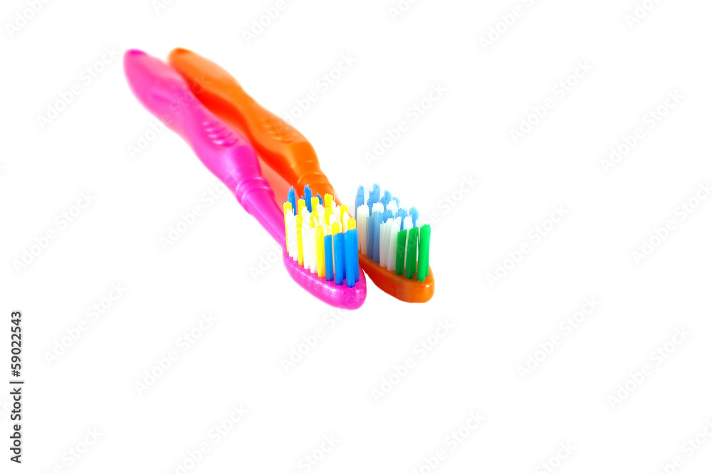 Two tooth-brushes Two tooth-brushes