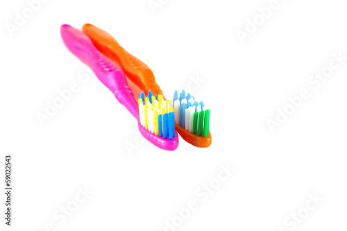 Two tooth-brushes