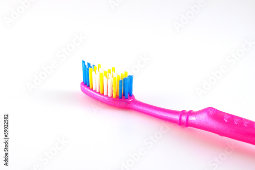 Tooth-brush over white