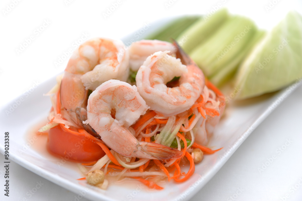 papaya salad (traditional and modern thai food) papaya salad (traditional and modern thai food)