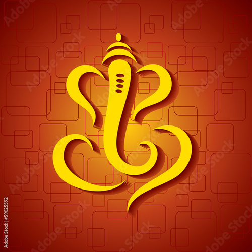 Abstract ganesha design - vector illustration