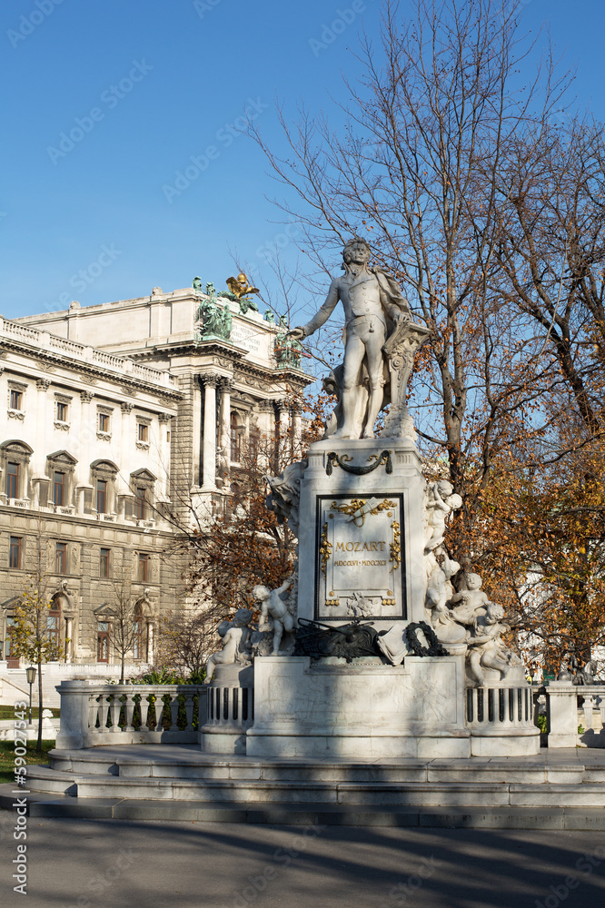 Obraz premium Mozart-Denkmal Wien