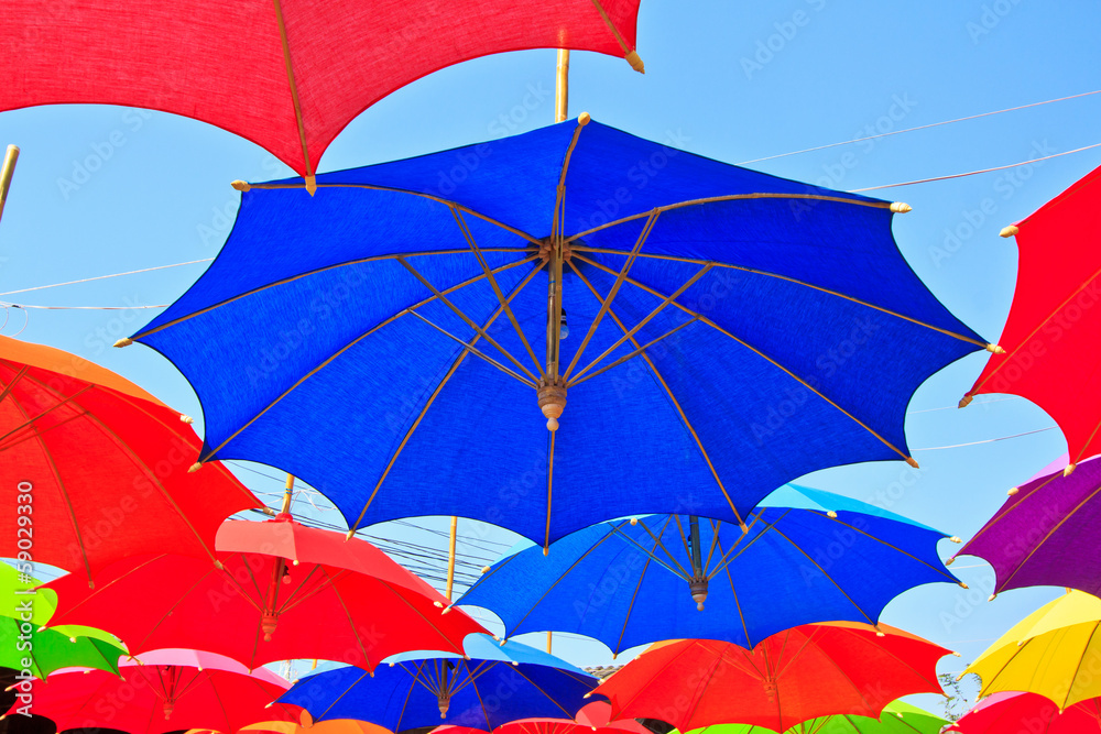 Obraz premium Handmade umbrella in ancient Thai style