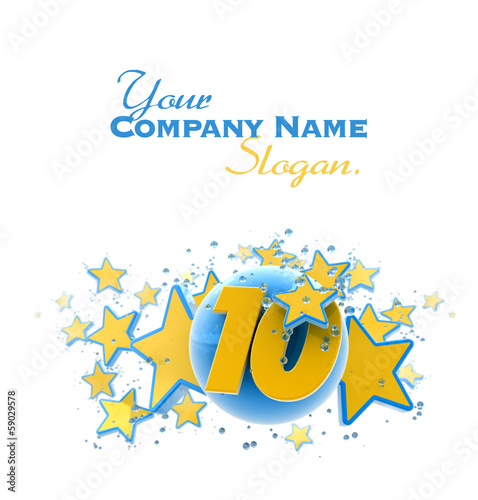 Tenth anniversary blue and ...