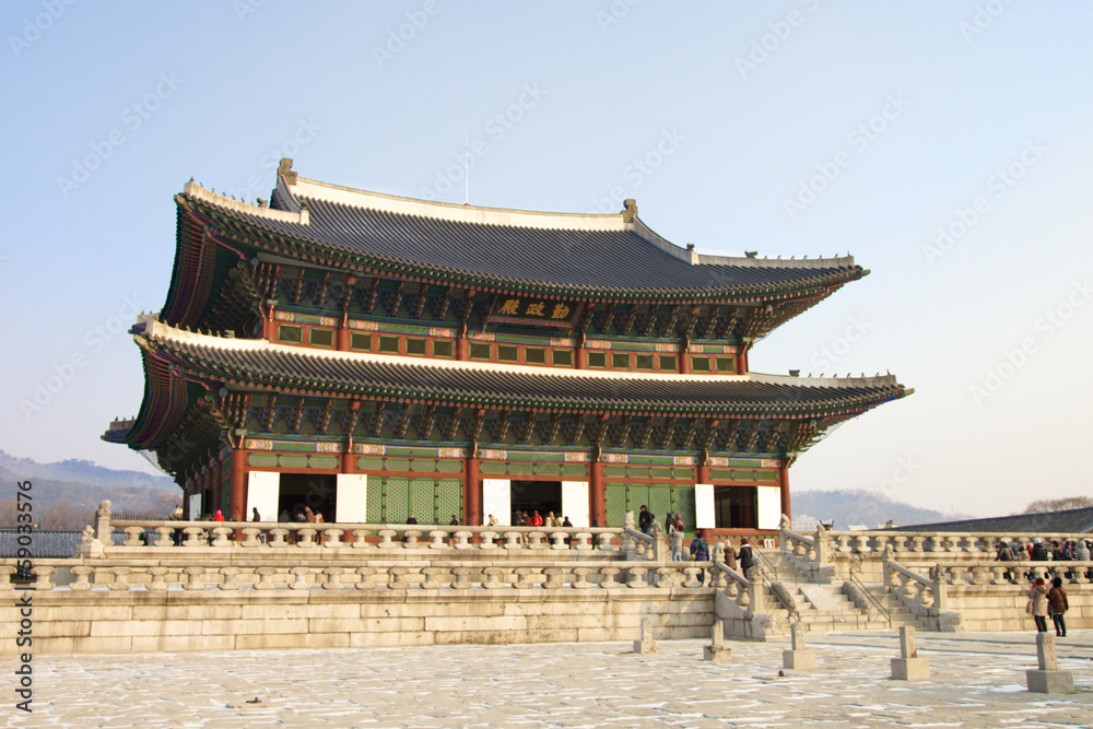 Kyongbokkung Palace in the city of Seoul Korea Kyongbokkung Palace in the city of Seoul Korea