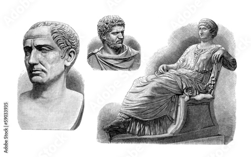 Ancient Rome : Emperors & Empress - Sculptures photo