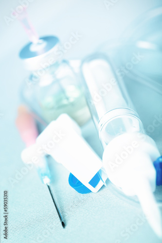 Konstfotografi Intensive therapy. Symbolic photo of medical consumables