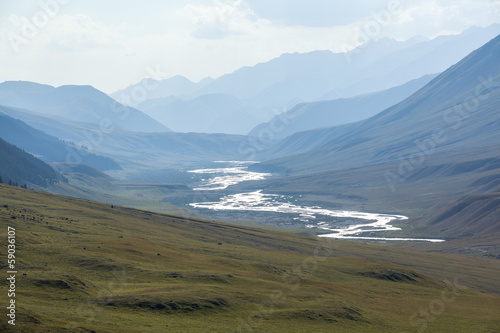 Chong-Kemin river in Kyrgyzstan