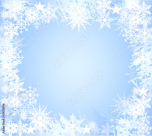 Background-Light Blue Snowflake